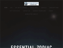 Tablet Screenshot of essentialzodiac.com